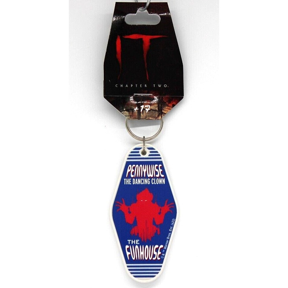 IT Pennywise Dancing Clown Keychain Hotel Tag Funhouse Halloween Horror Movie